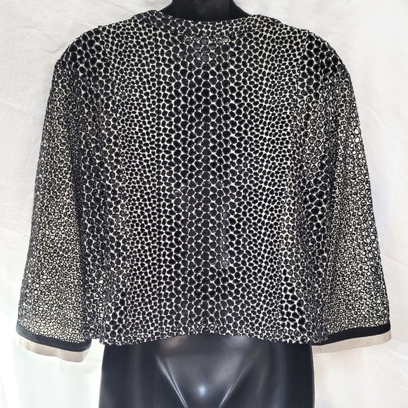 Per Se perforated embroidered jacket size US 14 - Picture 3 of 6